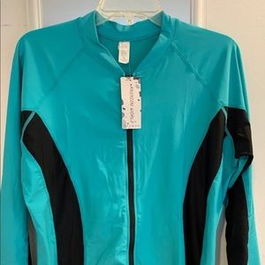 Women’s Rashguard swimsuit zip front